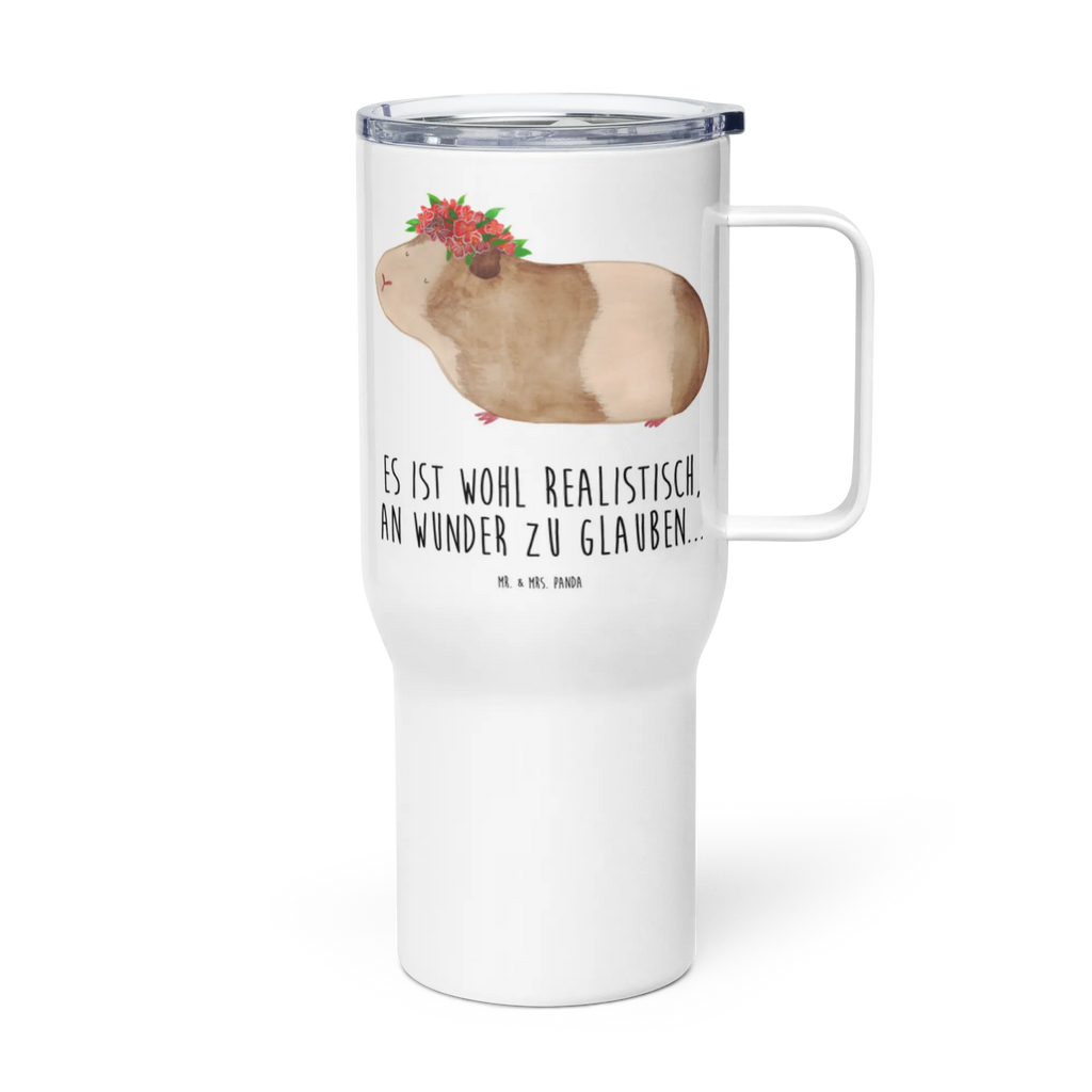 XXL thermal mug Guinea pig wisdom Autobecher, Reisebecher, XL Thermobecher, XL Reisetasse, Jumbo Becher, Großer Thermobecher, Lustige Sprüche, Tiere, Tiermotive, Gute Laune, Meerie, Meeries, Meerschweinchen, Realität, Motivation, Wunder, Weisheit, Spruch, Blumenkind, Wunderland