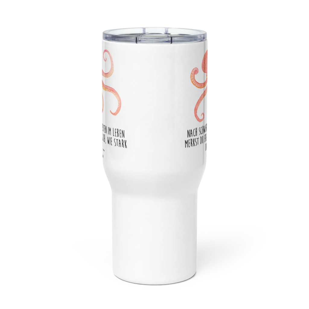 XXL thermal mug Squid Großer Thermobecher, Jumbo Becher, Reisebecher, Autobecher, XL Reisetasse, XL Thermobecher, Lustige Sprüche, Tiere, Tiermotive, Gute Laune, Krake, Meerestier, Wasser, Ozean, Meer, Arme, Tintenfisch