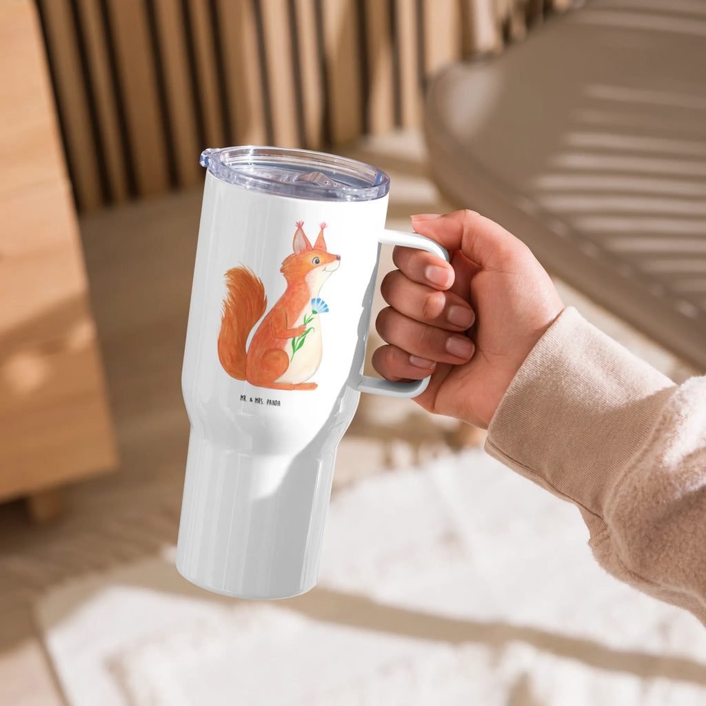 XXL Thermobecher Eichhörnchen Blume XL Thermobecher, Autobecher, Reisebecher, Thermobecher, Jumbo Becher, XL Reisetasse, Großer Thermobecher, Tiermotive, Gute Laune, lustige Sprüche, Tiere, Lachen, Spruch positiv, Motivation Sprüche, Eichhorn, glücklich Spruch, Eichhörnchen, Spruch Deko, Spaß, Motivation Bilder