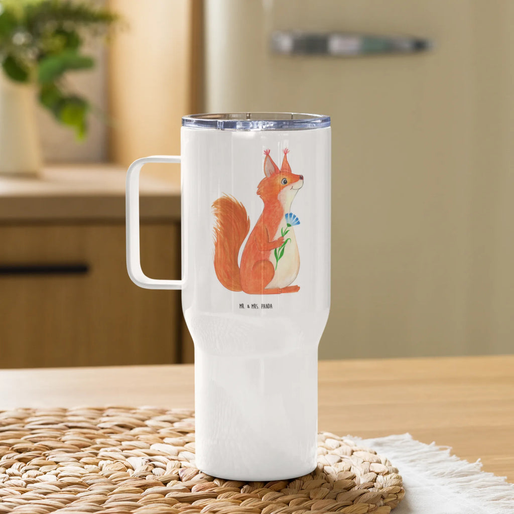 XXL Thermobecher Eichhörnchen Blume XL Thermobecher, Autobecher, Reisebecher, Thermobecher, Jumbo Becher, XL Reisetasse, Großer Thermobecher, Tiermotive, Gute Laune, lustige Sprüche, Tiere, Lachen, Spruch positiv, Motivation Sprüche, Eichhorn, glücklich Spruch, Eichhörnchen, Spruch Deko, Spaß, Motivation Bilder