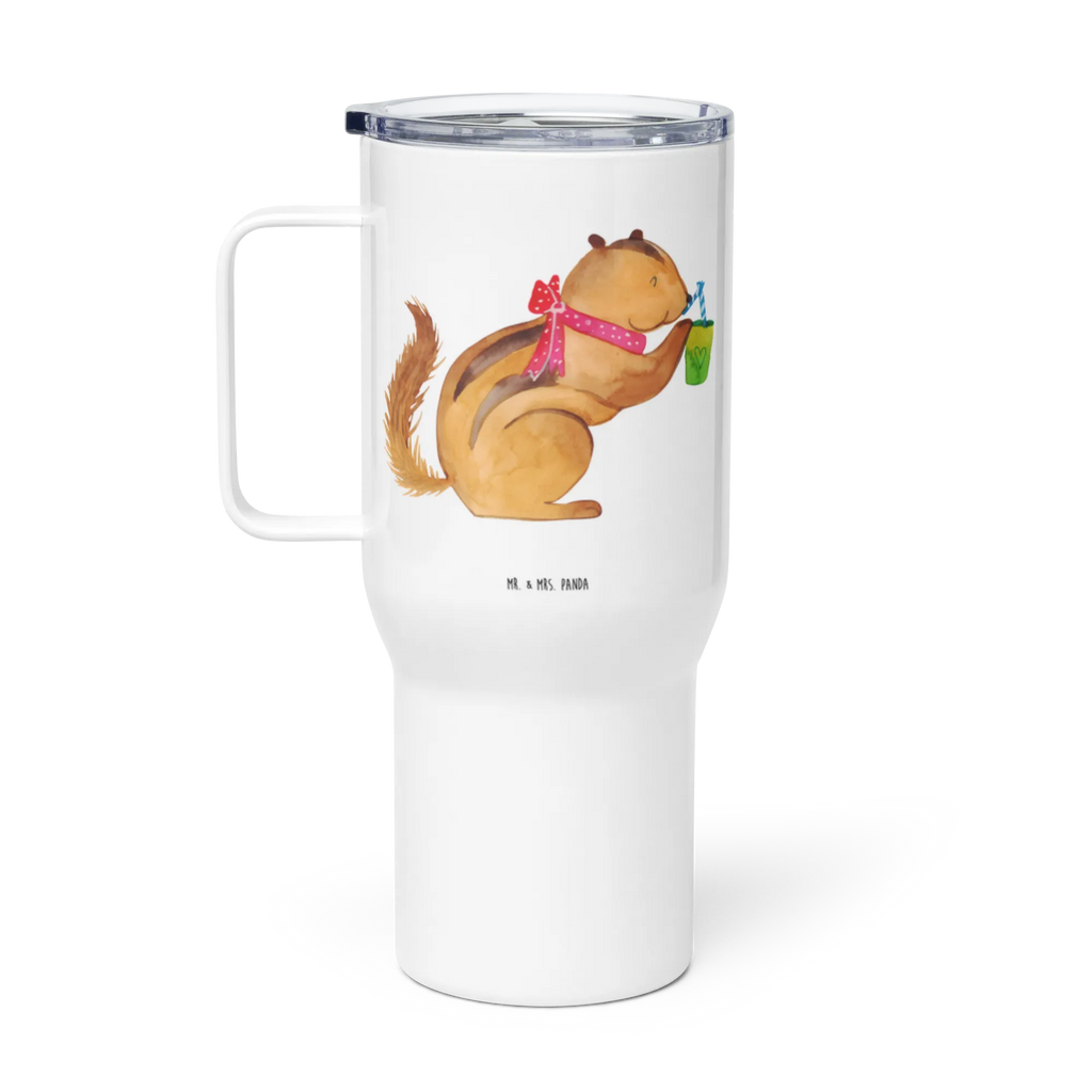XXL thermal mug Squirrel smoothies Jumbo Becher, Großer Thermobecher, Reisebecher, XL Reisetasse, Autobecher, XL Thermobecher, Lustige Sprüche, Tiere, Tiermotive, Gute Laune, Diät, Green Smoothies, Streifenhörnchen, Eichhörnchen, Abnehmen