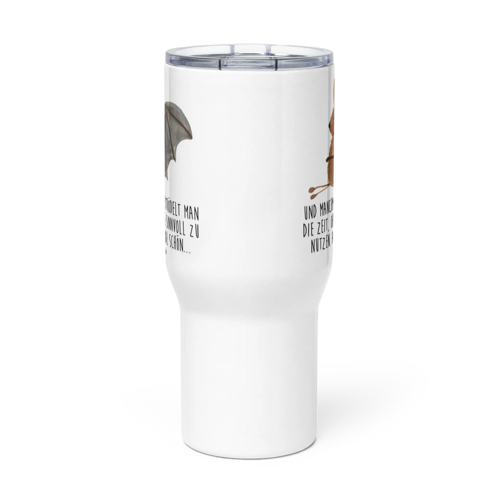 XXL thermal mug bat Sit Großer Thermobecher, Reisebecher, Thermobecher, XL Thermobecher, Autobecher, Jumbo Becher, XL Reisetasse, Tiermotive, Gute Laune, lustige Sprüche, Tiere, Fledermaus, Motivation, entspannen, Fledermäuse