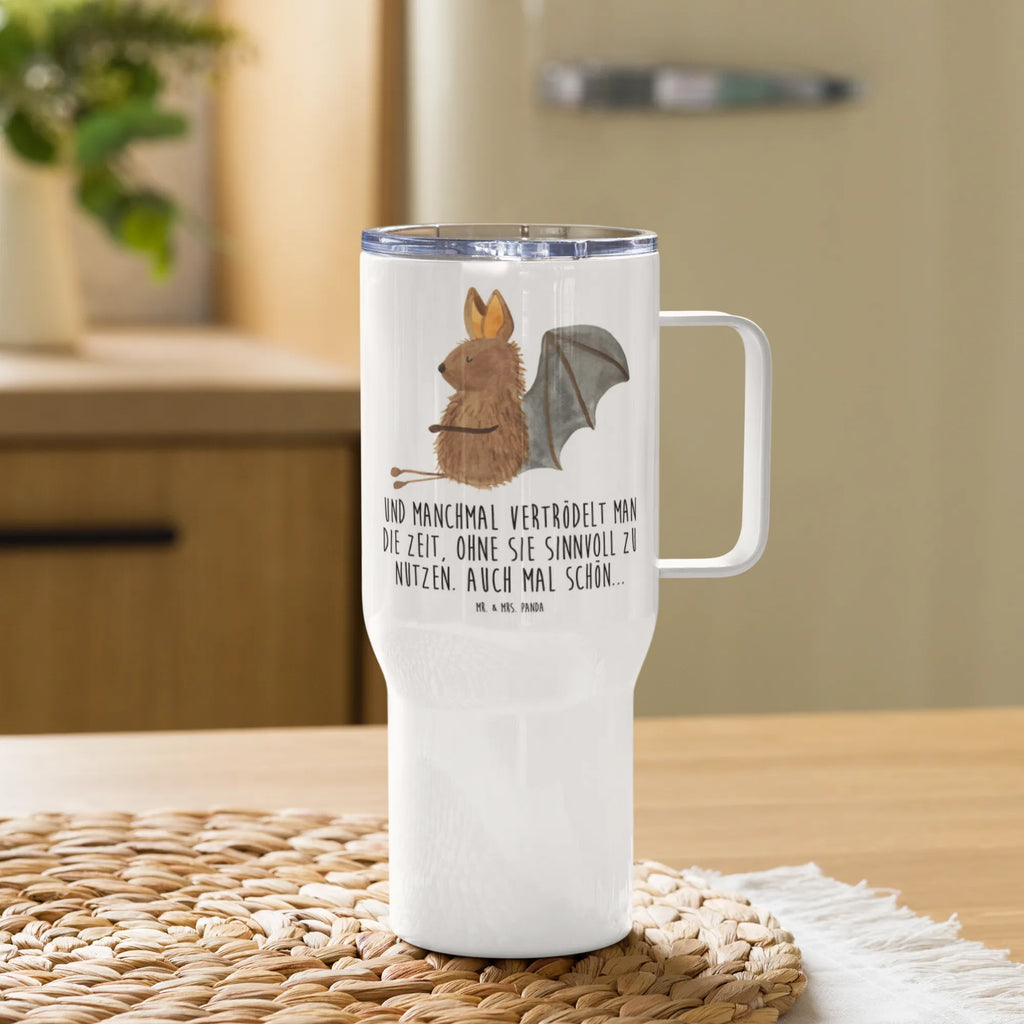XXL thermal mug bat Sit Großer Thermobecher, Reisebecher, Thermobecher, XL Thermobecher, Autobecher, Jumbo Becher, XL Reisetasse, Tiermotive, Gute Laune, lustige Sprüche, Tiere, Fledermaus, Motivation, entspannen, Fledermäuse