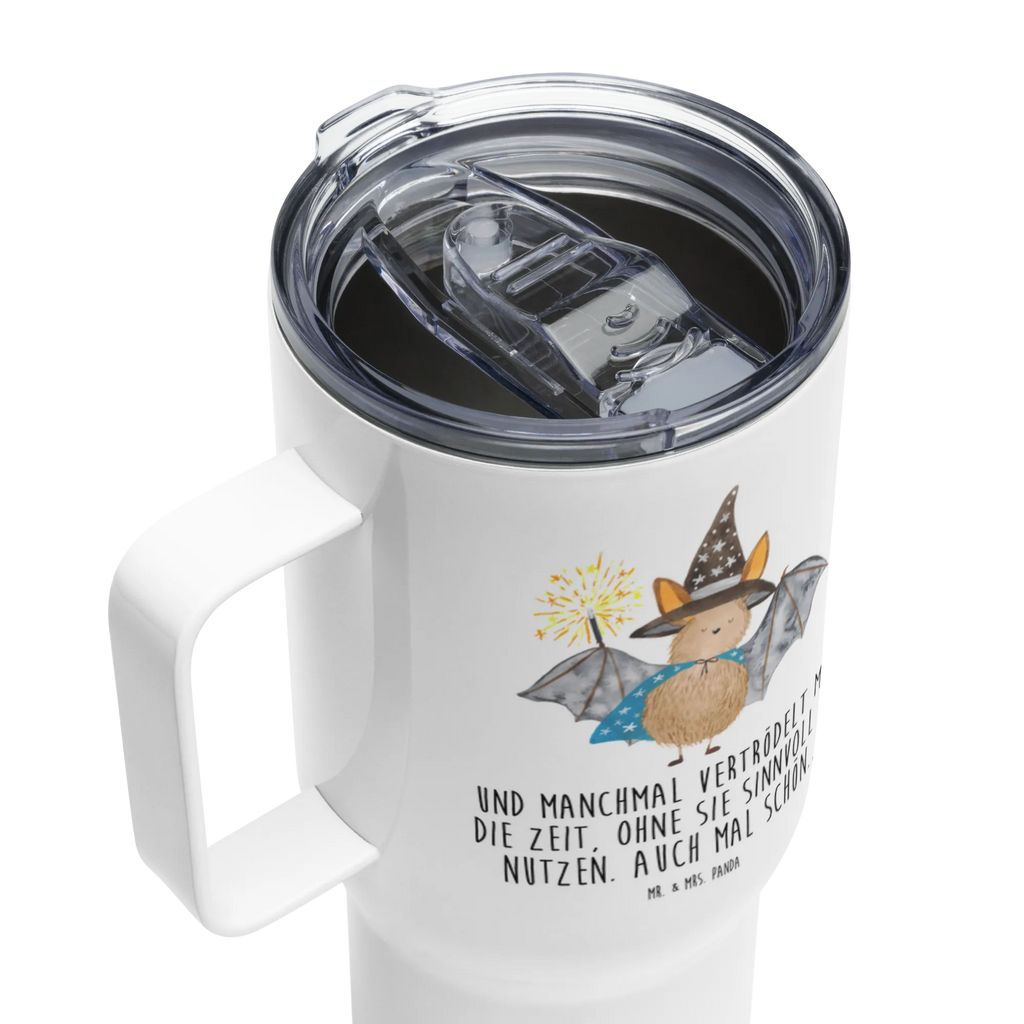 XXL thermal mug bat wizard XL Reisetasse, Thermobecher, Autobecher, Reisebecher, XL Thermobecher, Großer Thermobecher, Jumbo Becher, Tiermotive, Gute Laune, lustige Sprüche, Tiere, Magier, Fledermaus, reinsteigern, Zauberer, Fledermäuse, Frauen