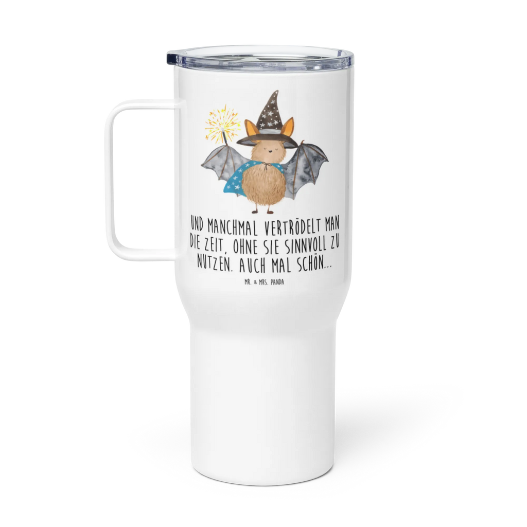 XXL thermal mug bat wizard XL Reisetasse, Thermobecher, Autobecher, Reisebecher, XL Thermobecher, Großer Thermobecher, Jumbo Becher, Tiermotive, Gute Laune, lustige Sprüche, Tiere, Magier, Fledermaus, reinsteigern, Zauberer, Fledermäuse, Frauen