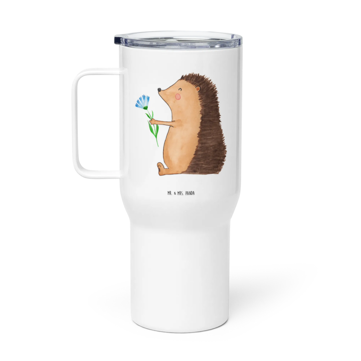 XXL Thermobecher Igel Blumen Reisebecher, Edelstahlbecher, Isolierbecher, Mehrwegbecher, thermosbecher, Edelstahl-Thermobecher, Edelstahl Tasse, Mehrweg-Kaffeebecher, XL Thermobecher, Teebecher, Jumbo Becher, Großer Thermobecher, Teetasse, Thermos-Becher, getränkebecher, Kaffee-Thermobecher, Trinkgefäß, XL Reisetasse, To-Go-Becher, Kaffee-to-go-Becher, Autobecher, Thermobecher, Lustige Sprüche, Tiere, Tiermotive, Gute Laune, krank, Genesungswünsche, Igel, Krankheit, Gute Besserung, Besuch, Krankenhaus