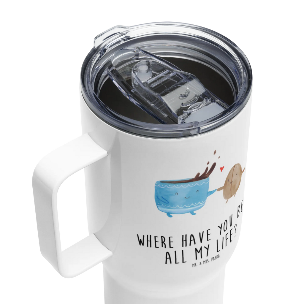 XXL thermal mug Coffee Bean XL Reisetasse, Autobecher, Thermobecher, Reisebecher, Jumbo Becher, Großer Thermobecher, XL Thermobecher, Tiermotive, Gute Laune, lustige Sprüche, Tiere, Glück, Zufriedenheit, Kaffeebohne, Genuss, Kaffee
