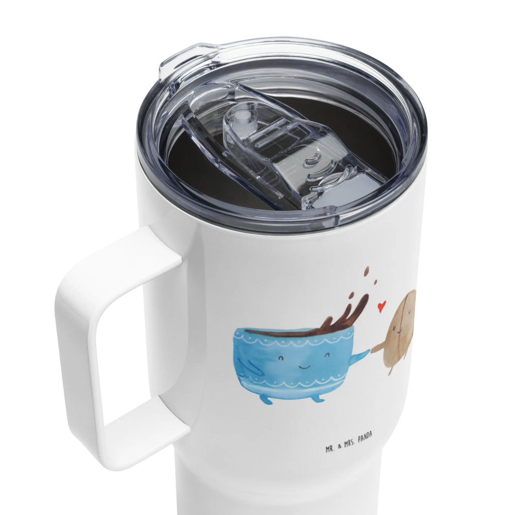 XXL thermal mug Coffee Bean XL Reisetasse, Autobecher, Thermobecher, Reisebecher, Jumbo Becher, Großer Thermobecher, XL Thermobecher, Tiermotive, Gute Laune, lustige Sprüche, Tiere, Glück, Zufriedenheit, Kaffeebohne, Genuss, Kaffee