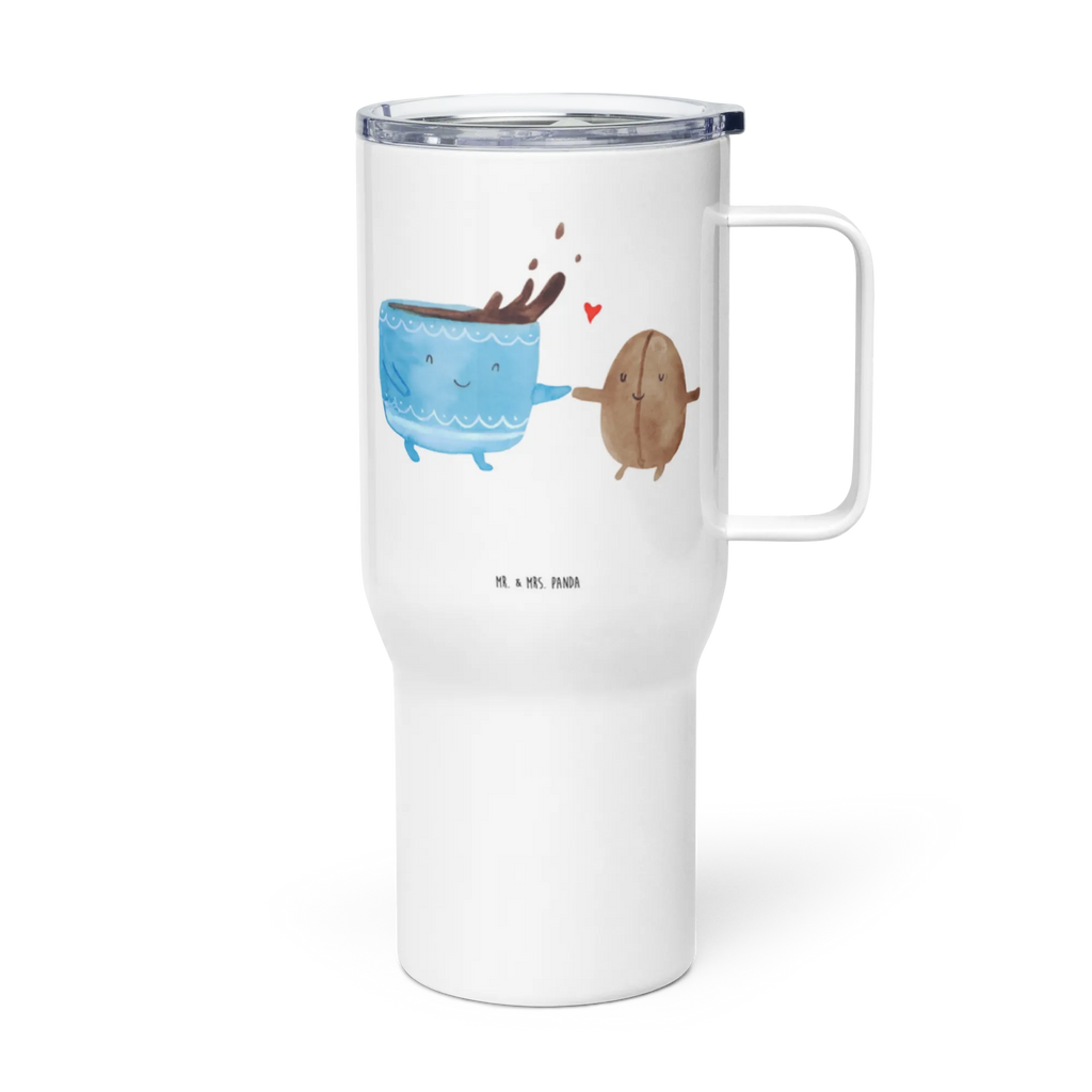 XXL thermal mug Coffee Bean XL Reisetasse, Autobecher, Thermobecher, Reisebecher, Jumbo Becher, Großer Thermobecher, XL Thermobecher, Tiermotive, Gute Laune, lustige Sprüche, Tiere, Glück, Zufriedenheit, Kaffeebohne, Genuss, Kaffee