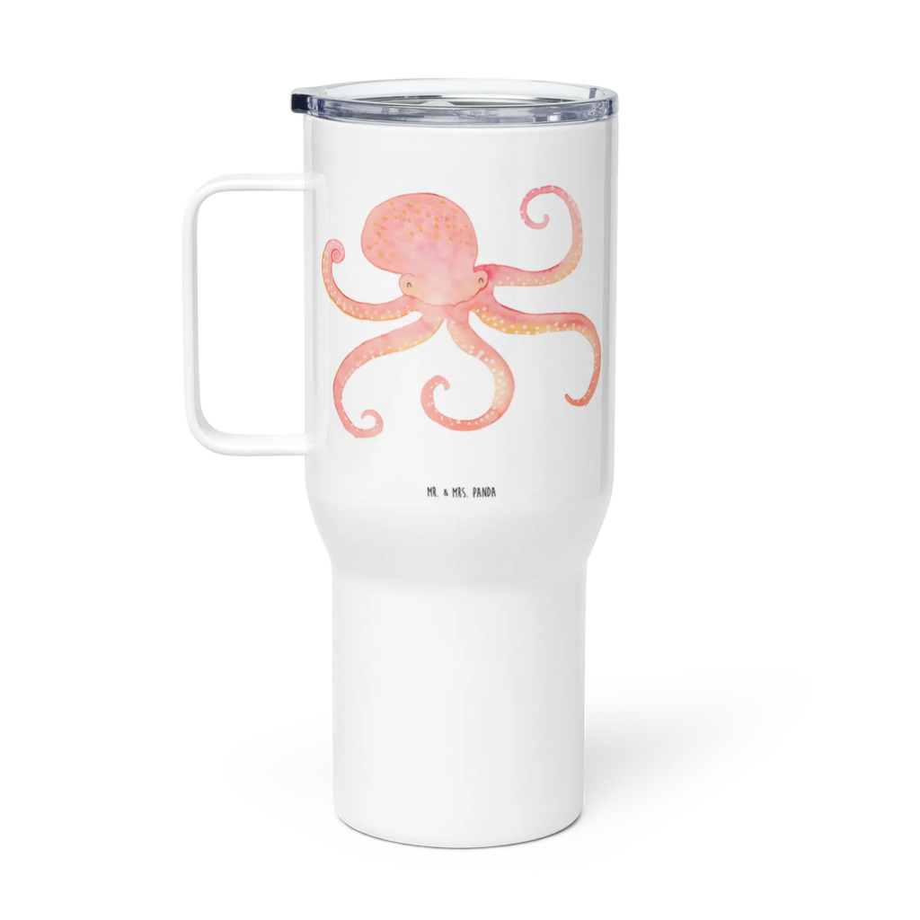 XXL thermal mug Squid Großer Thermobecher, Jumbo Becher, Reisebecher, Autobecher, XL Reisetasse, XL Thermobecher, Lustige Sprüche, Tiere, Tiermotive, Gute Laune, Krake, Meerestier, Wasser, Ozean, Meer, Arme, Tintenfisch