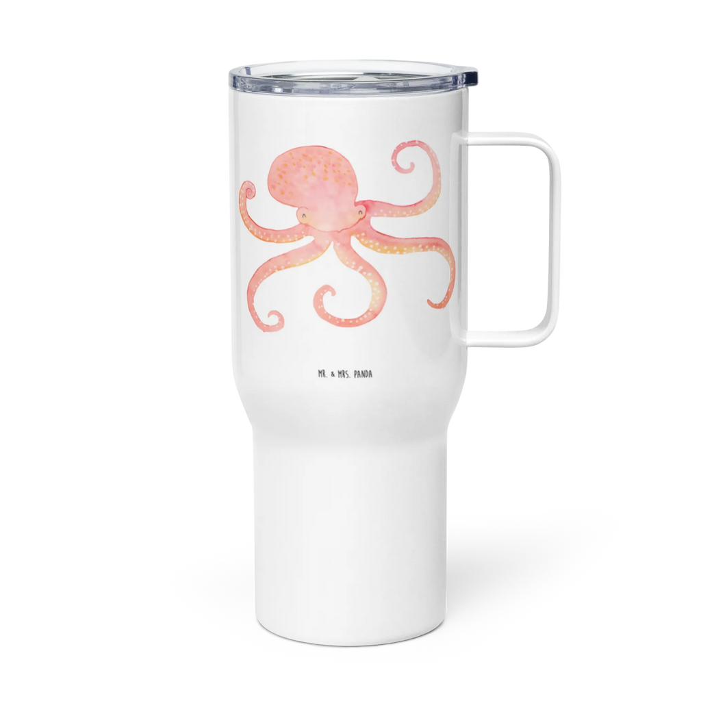XXL thermal mug Squid Großer Thermobecher, Jumbo Becher, Reisebecher, Autobecher, XL Reisetasse, XL Thermobecher, Lustige Sprüche, Tiere, Tiermotive, Gute Laune, Krake, Meerestier, Wasser, Ozean, Meer, Arme, Tintenfisch