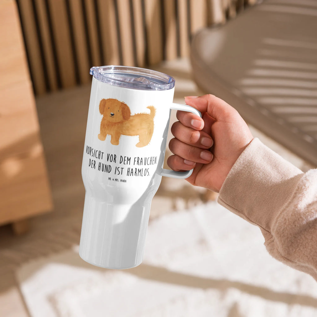 XXL thermal mug Dog fluffy Autobecher, XL Reisetasse, Reisebecher, XL Thermobecher, Großer Thermobecher, Jumbo Becher, Sprüche, Hund, Hunderasse, Hundebesitzer, Hundemotiv, Haustier, Tierliebhaber, Hundemama, Hundeliebe, Frauchen, Hunde