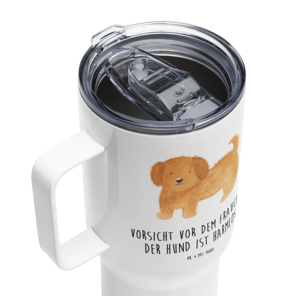 XXL thermal mug Dog fluffy Autobecher, XL Reisetasse, Reisebecher, XL Thermobecher, Großer Thermobecher, Jumbo Becher, Sprüche, Hund, Hunderasse, Hundebesitzer, Hundemotiv, Haustier, Tierliebhaber, Hundemama, Hundeliebe, Frauchen, Hunde