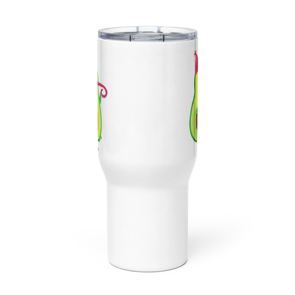XXL Thermobecher Avocado Feier Jumbo Becher, Autobecher, Großer Thermobecher, XL Reisetasse, XL Thermobecher, Reisebecher, Avocado, Veggie, Vegan, Gesund, Gute Laune, Party, Tröte, Feierlichkeit, Geburtstag, Fete, Feier