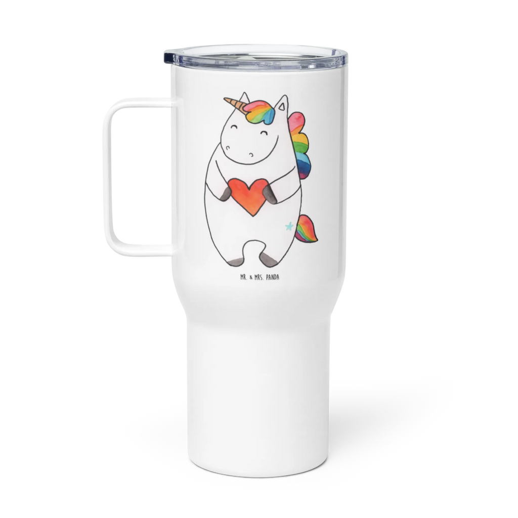 XXL Thermobecher Einhorn Herz Autobecher, Reisebecher, Großer Thermobecher, XL Thermobecher, XL Reisetasse, Jumbo Becher, Unicorn, Einhorn, Einhörner, Einhorn Deko, Witzig, Freundin, Schlimm, Herz, Anders, böse, Lustig, Bunt