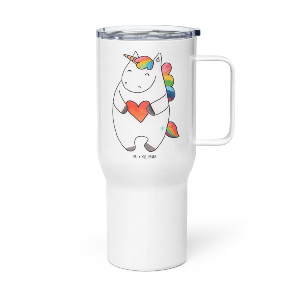 XXL Thermobecher Einhorn Herz Autobecher, Reisebecher, Großer Thermobecher, XL Thermobecher, XL Reisetasse, Jumbo Becher, Unicorn, Einhorn, Einhörner, Einhorn Deko, Witzig, Freundin, Schlimm, Herz, Anders, böse, Lustig, Bunt