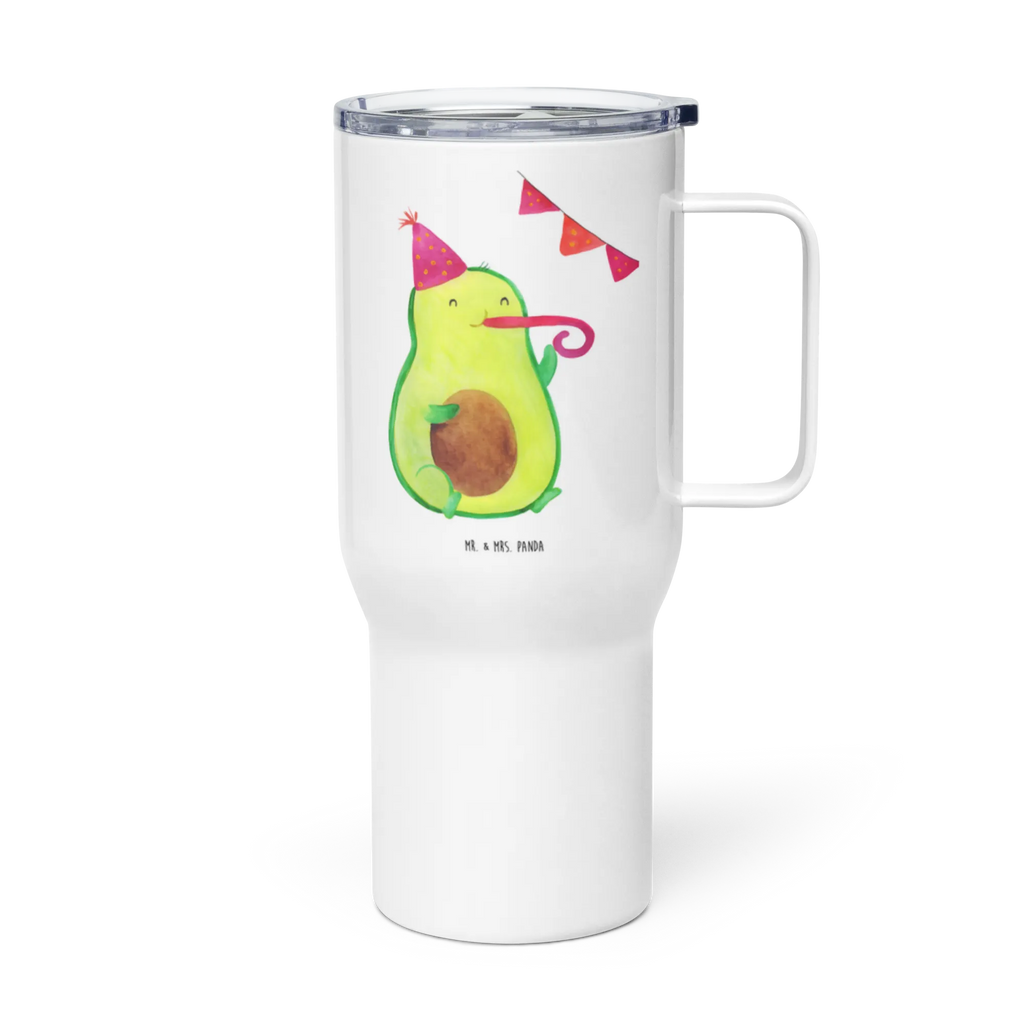 XXL Thermobecher Avocado Party Zeit Reisebecher, XL Reisetasse, Jumbo Becher, Großer Thermobecher, Thermobecher, Autobecher, XL Thermobecher, Avocado, Veggie, Vegan, Gesund