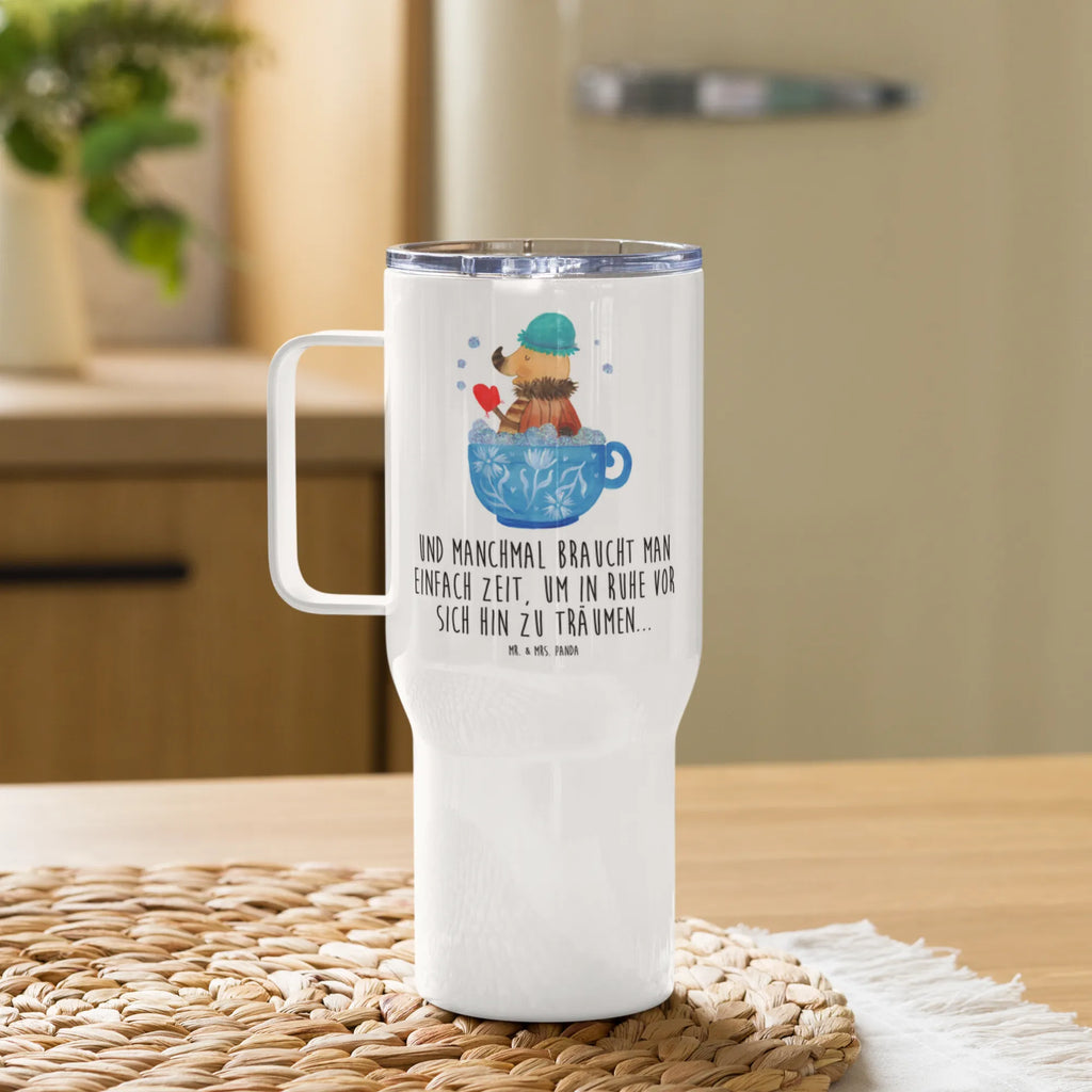 XXL thermal mug Moth foam bath Autobecher, XL Thermobecher, Großer Thermobecher, Reisebecher, Jumbo Becher, XL Reisetasse, Lustige Sprüche, Tiere, Tiermotive, Gute Laune, Badezimmerdeko, Baden, Zeitmanagement, Verträumt, Schaumbad, Tasse, WC, Nachtfalter, Ziele, Träumen, Bad, Badezimmer