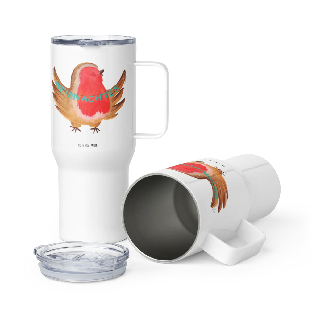 XXL Thermobecher Rotkehlchen Weihnachten Reisebecher, Großer Thermobecher, Thermobecher, XL Reisetasse, Autobecher, XL Thermobecher, Jumbo Becher, Winter, Weihnachten, Weihnachtsdeko, Nikolaus, Advent, Heiligabend, Wintermotiv, Weihnachtsmotiv, Frohe Weihnachten, Weihnachtsgruß, Vogel, xmas