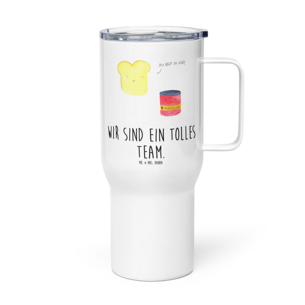 XXL Thermobecher Toast Marmelade XL Reisetasse, Reisebecher, Jumbo Becher, Autobecher, XL Thermobecher, Großer Thermobecher, Lustige Sprüche, Tiere, Tiermotive, Gute Laune, Küche Spruch, Süße Postkarte, Süß, Brot, Frühstück Einladung, Dreamteam, Küche Deko, Toastbrot, Toast, Marmelade