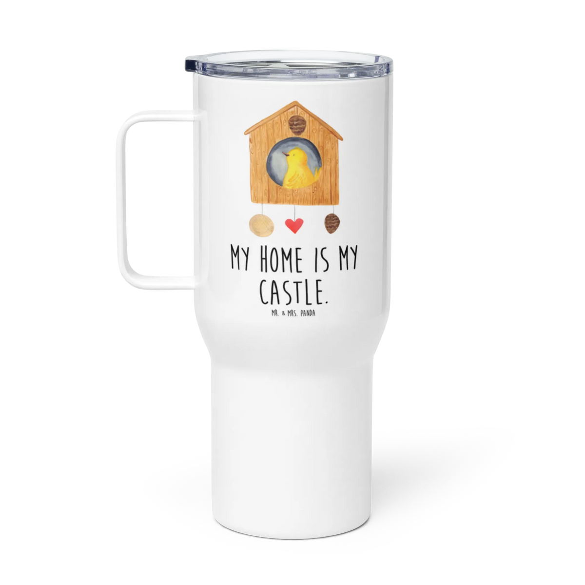 XXL Thermobecher Vogel Haus Edelstahlbecher, Jumbo Becher, Trinkgefäß, Teebecher, Großer Thermobecher, Isolierbecher, To-Go-Becher, Edelstahl Tasse, Teetasse, XL Thermobecher, Mehrwegbecher, getränkebecher, XL Reisetasse, Kaffee-to-go-Becher, Mehrweg-Kaffeebecher, Kaffee-Thermobecher, thermosbecher, Edelstahl-Thermobecher, Autobecher, Reisebecher, Thermos-Becher, Thermobecher, Lustige Sprüche, Tiere, Tiermotive, Gute Laune, Home Sweet Home, Vogelhaus, Nest, Wohnung, Vogel, Haus, Lieblingsort, Familie, Vögel, Vogelhäuschen, Eigenheim, Castle, Zuhause, Unser Haus