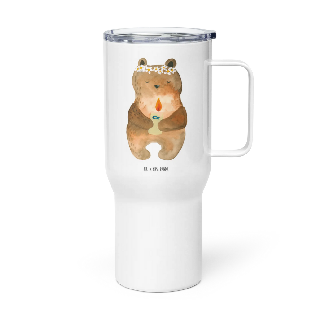 XXL Thermobecher Bär Kommunion Jumbo Becher, Großer Thermobecher, Autobecher, Reisebecher, XL Reisetasse, XL Thermobecher, Teddy, Bär, Teddybär, Taufkerze, Gottes Segen, Kommunion, Katholisch