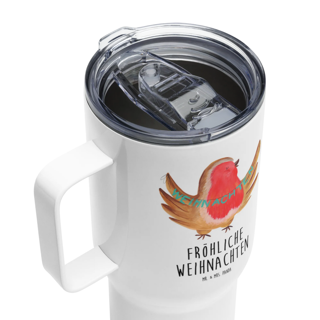 XXL Thermobecher Rotkehlchen Weihnachten Reisebecher, Großer Thermobecher, Thermobecher, XL Reisetasse, Autobecher, XL Thermobecher, Jumbo Becher, Winter, Weihnachten, Weihnachtsdeko, Nikolaus, Advent, Heiligabend, Wintermotiv, Weihnachtsmotiv, Frohe Weihnachten, Weihnachtsgruß, Vogel, xmas