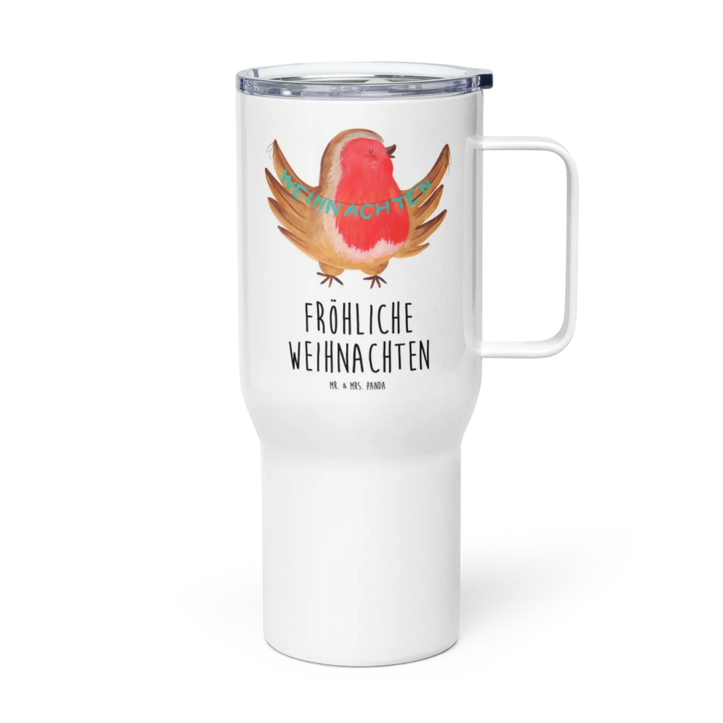 XXL Thermobecher Rotkehlchen Weihnachten Reisebecher, Großer Thermobecher, Thermobecher, XL Reisetasse, Autobecher, XL Thermobecher, Jumbo Becher, Winter, Weihnachten, Weihnachtsdeko, Nikolaus, Advent, Heiligabend, Wintermotiv, Weihnachtsmotiv, Frohe Weihnachten, Weihnachtsgruß, Vogel, xmas