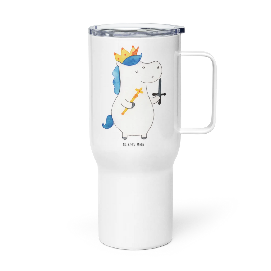 XXL Thermobecher Einhorn König mit Schwert XL Reisetasse, XL Thermobecher, Thermobecher, Jumbo Becher, Reisebecher, Autobecher, Großer Thermobecher, Einhorn, Einhörner, Einhorn Deko, Unicorn, König, Mittelalter, Ritter