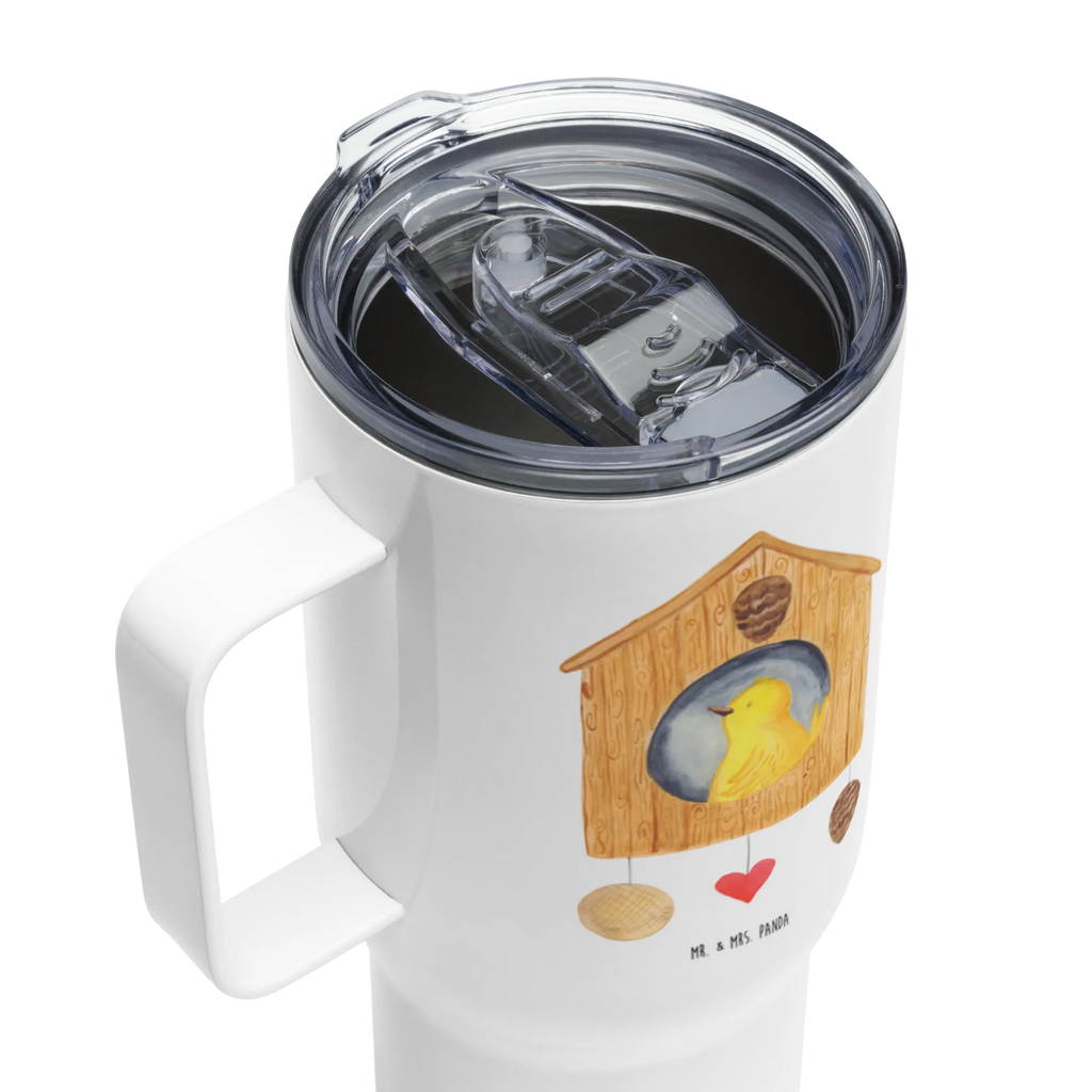XXL thermal mug Bird House Autobecher, XL Thermobecher, XL Reisetasse, Jumbo Becher, Großer Thermobecher, Reisebecher, Lustige Sprüche, Tiere, Tiermotive, Gute Laune, Nest, Zuhause, Haus, Vögel, Unser Haus, Vogel, Eigenheim, Castle, Vogelhaus, Home Sweet Home, Vogelhäuschen, Wohnung, Familie, Lieblingsort
