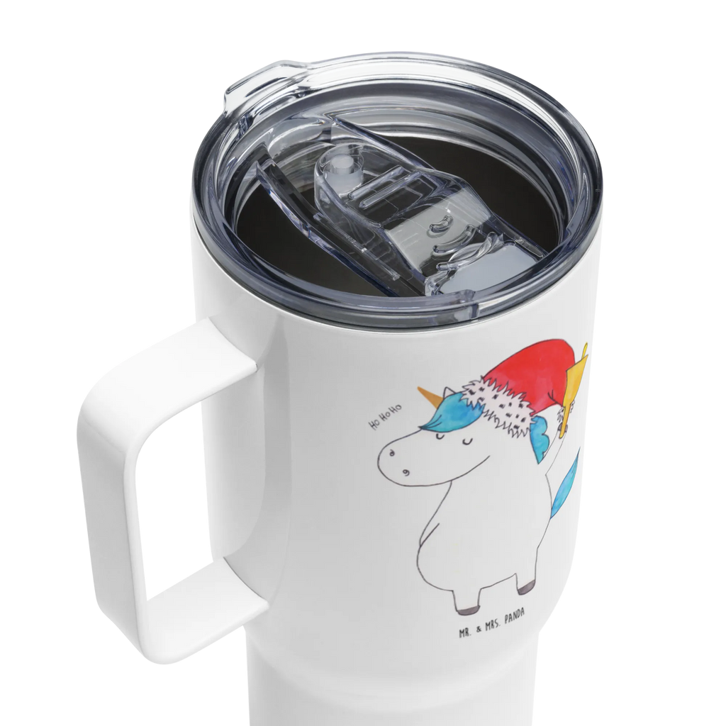 XXL Thermobecher Einhorn Weihnachtsmann Autobecher, Jumbo Becher, XL Thermobecher, XL Reisetasse, Reisebecher, Großer Thermobecher, Thermobecher, Einhorn, Einhörner, Einhorn Deko, Unicorn, Wunschliste, Wunschzettel, Feenstaub, Weihnachten, Gin, Schoki, Nikolaus, Weihnachtsmann, Schokolade