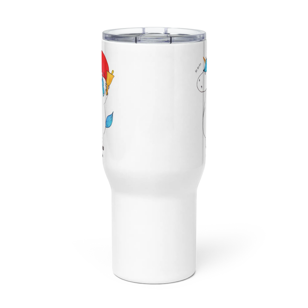 XXL Thermobecher Einhorn Weihnachtsmann Autobecher, Jumbo Becher, XL Thermobecher, XL Reisetasse, Reisebecher, Großer Thermobecher, Thermobecher, Einhorn, Einhörner, Einhorn Deko, Unicorn, Wunschliste, Wunschzettel, Feenstaub, Weihnachten, Gin, Schoki, Nikolaus, Weihnachtsmann, Schokolade