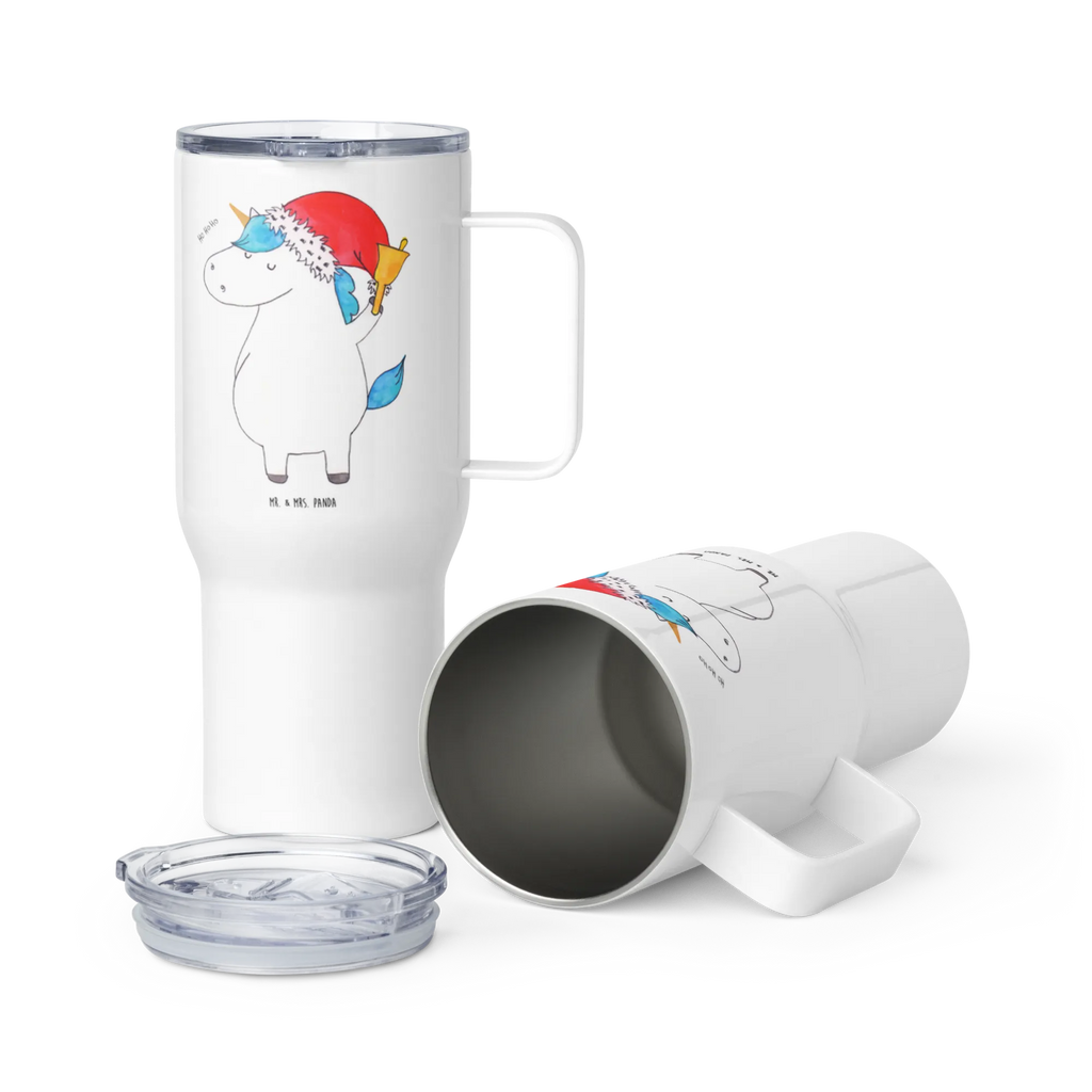 XXL Thermobecher Einhorn Weihnachtsmann Autobecher, Jumbo Becher, XL Thermobecher, XL Reisetasse, Reisebecher, Großer Thermobecher, Thermobecher, Einhorn, Einhörner, Einhorn Deko, Unicorn, Wunschliste, Wunschzettel, Feenstaub, Weihnachten, Gin, Schoki, Nikolaus, Weihnachtsmann, Schokolade