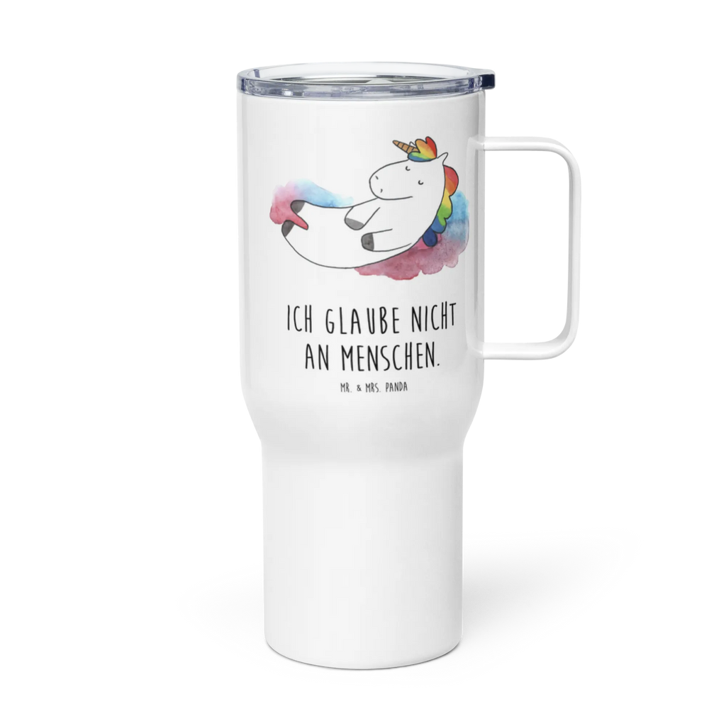 XXL thermal mug unicorn cloud 7 XL Reisetasse, Reisebecher, Autobecher, Großer Thermobecher, Jumbo Becher, XL Thermobecher, Unicorn, Einhorn, Einhörner, Einhorn Deko, Lächeln, Realität, Verliebt, Lustig, Geschenk, Witzig, Menschen, Glaube