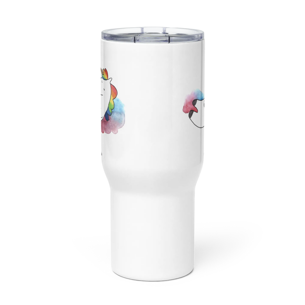 XXL thermal mug unicorn cloud 7 XL Reisetasse, Reisebecher, Autobecher, Großer Thermobecher, Jumbo Becher, XL Thermobecher, Unicorn, Einhorn, Einhörner, Einhorn Deko, Lächeln, Realität, Verliebt, Lustig, Geschenk, Witzig, Menschen, Glaube