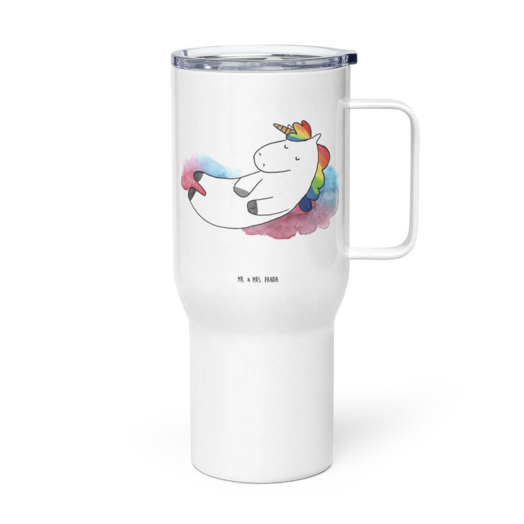 XXL thermal mug unicorn cloud 7 XL Reisetasse, Reisebecher, Autobecher, Großer Thermobecher, Jumbo Becher, XL Thermobecher, Unicorn, Einhorn, Einhörner, Einhorn Deko, Lächeln, Realität, Verliebt, Lustig, Geschenk, Witzig, Menschen, Glaube