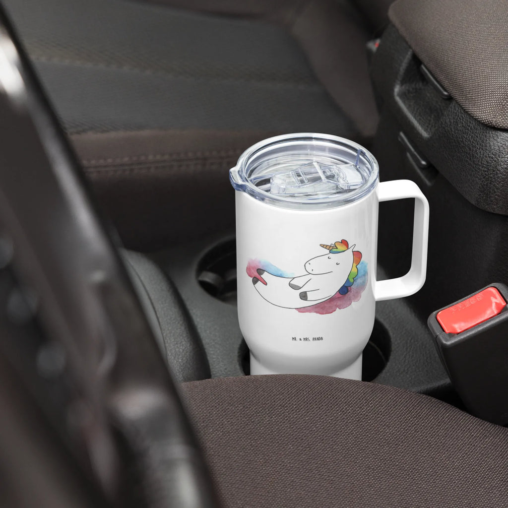 XXL thermal mug unicorn cloud 7 XL Reisetasse, Reisebecher, Autobecher, Großer Thermobecher, Jumbo Becher, XL Thermobecher, Unicorn, Einhorn, Einhörner, Einhorn Deko, Lächeln, Realität, Verliebt, Lustig, Geschenk, Witzig, Menschen, Glaube