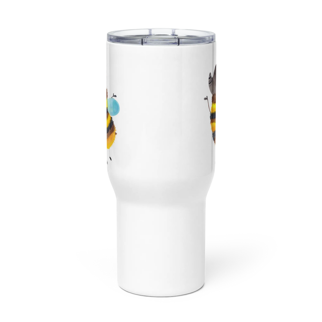 XXL thermal mug bumblebee fluffy Jumbo Becher, Thermobecher, XL Thermobecher, Autobecher, Reisebecher, XL Reisetasse, Großer Thermobecher, Tiermotive, Gute Laune, lustige Sprüche, Tiere, Hummel, Natur, Flauschig, Biene, Blume