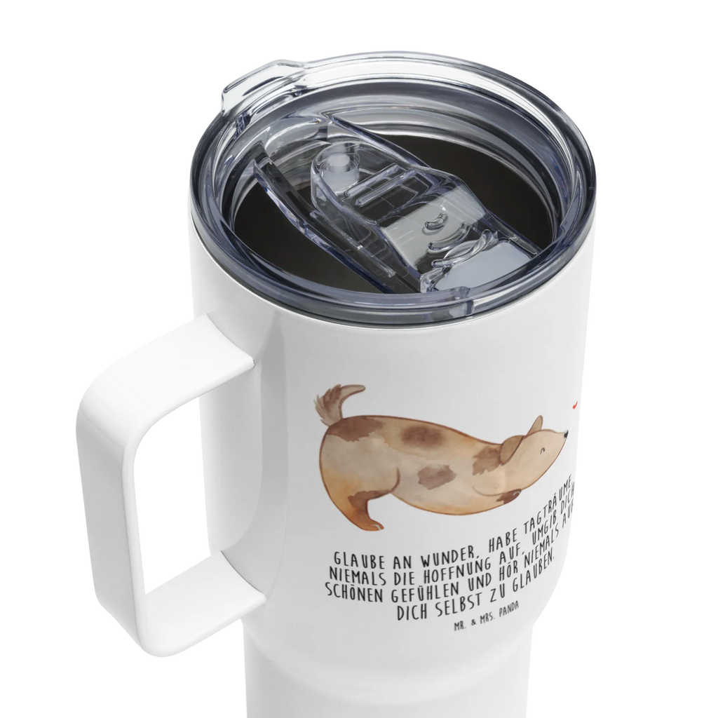 XXL thermal mug Dog ladybug Autobecher, XL Thermobecher, XL Reisetasse, Reisebecher, Jumbo Becher, Großer Thermobecher, Sprüche, Hund, Hunderasse, Hundebesitzer, Hundemotiv, Haustier, Tierliebhaber, Marienkäfer, Hundespruch, Mischling, Mischlinghund, Hunde