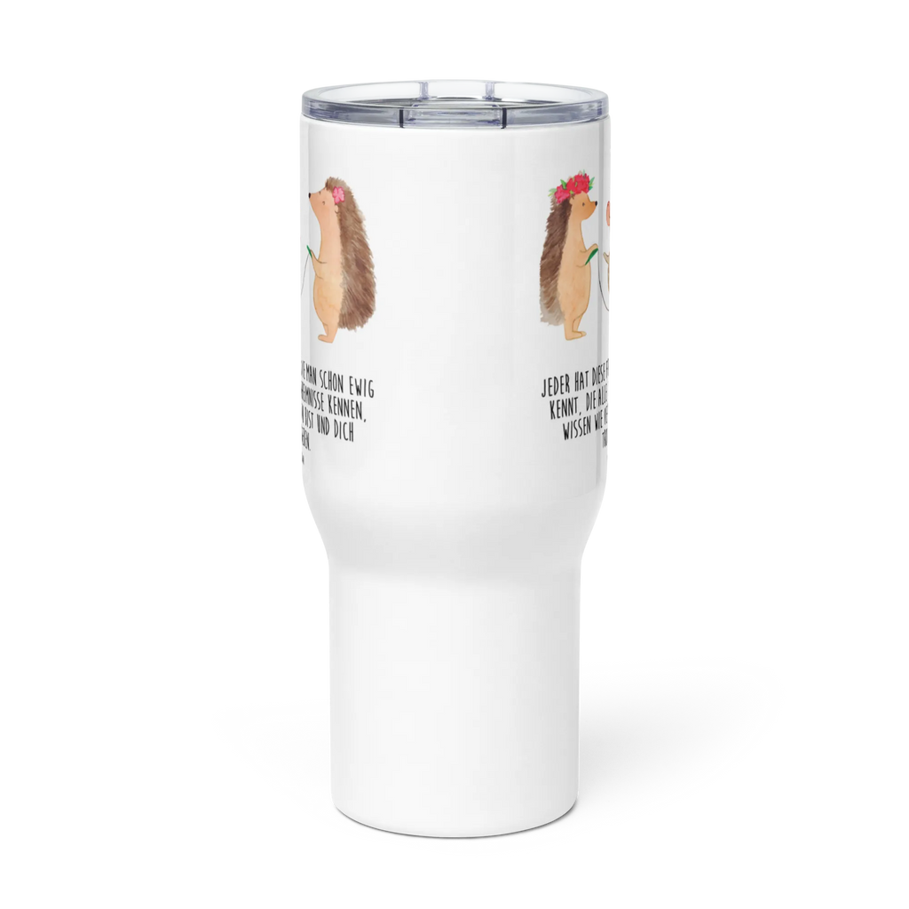 XXL thermal mug Hedgehog skipping Großer Thermobecher, Reisebecher, Thermobecher, Jumbo Becher, XL Reisetasse, XL Thermobecher, Autobecher, Tiermotive, Gute Laune, lustige Sprüche, Tiere, Kindergarten, Seilhüpfen, Igel, Seilspringen, Maus, Kinder