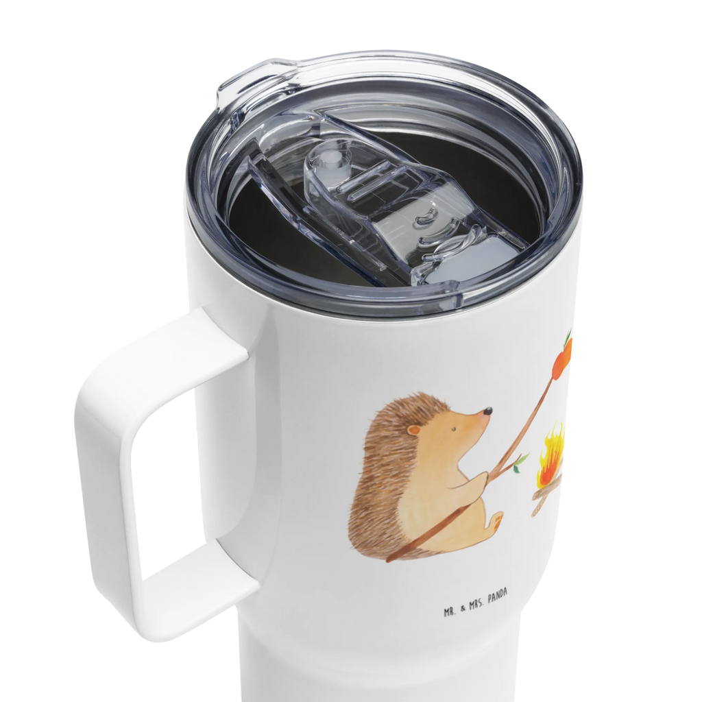 XXL thermal mug Hedgehog grilling Großer Thermobecher, Autobecher, Reisebecher, XL Thermobecher, XL Reisetasse, Jumbo Becher, Lustige Sprüche, Tiere, Tiermotive, Gute Laune, Spruch, Motivation, Igel, Sinn Des Lebens, Arbeitslos, Ziele, Grillen