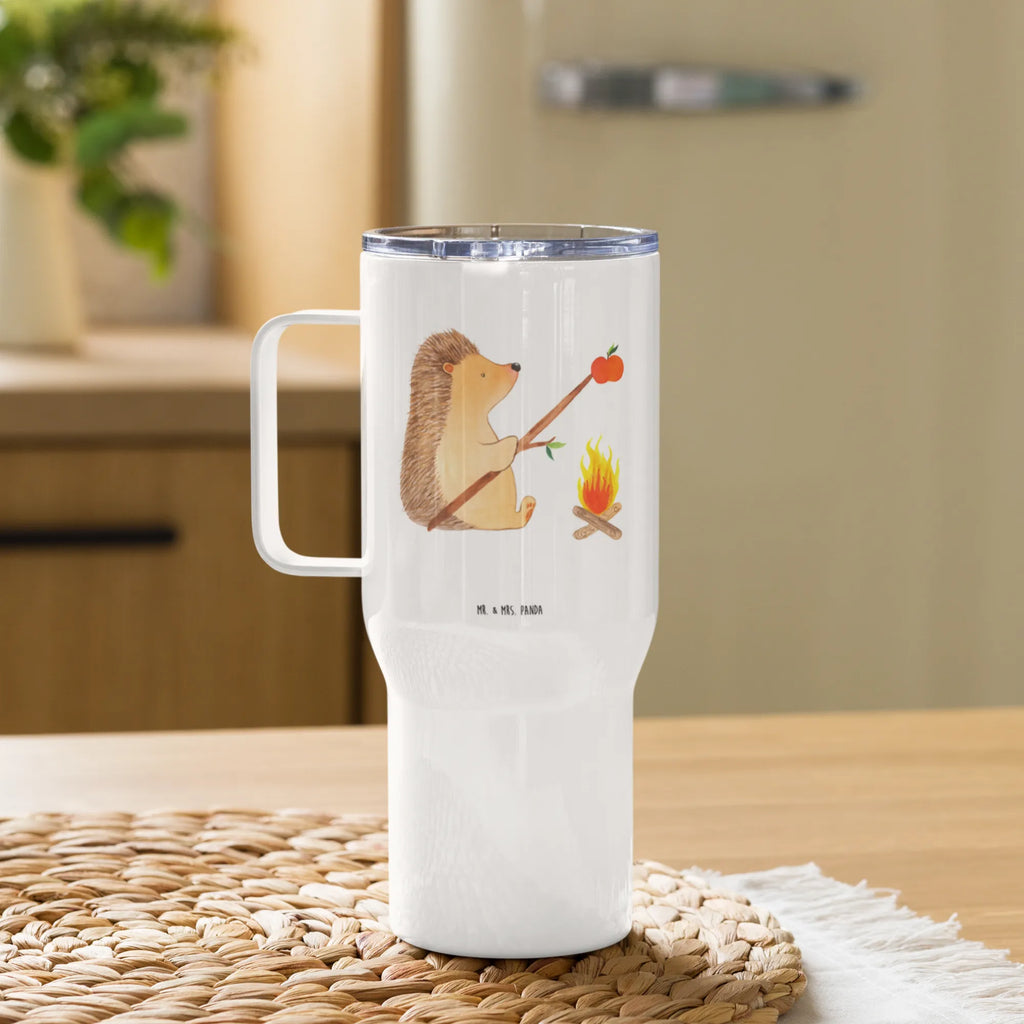 XXL thermal mug Hedgehog grilling Großer Thermobecher, Autobecher, Reisebecher, XL Thermobecher, XL Reisetasse, Jumbo Becher, Lustige Sprüche, Tiere, Tiermotive, Gute Laune, Spruch, Motivation, Igel, Sinn Des Lebens, Arbeitslos, Ziele, Grillen