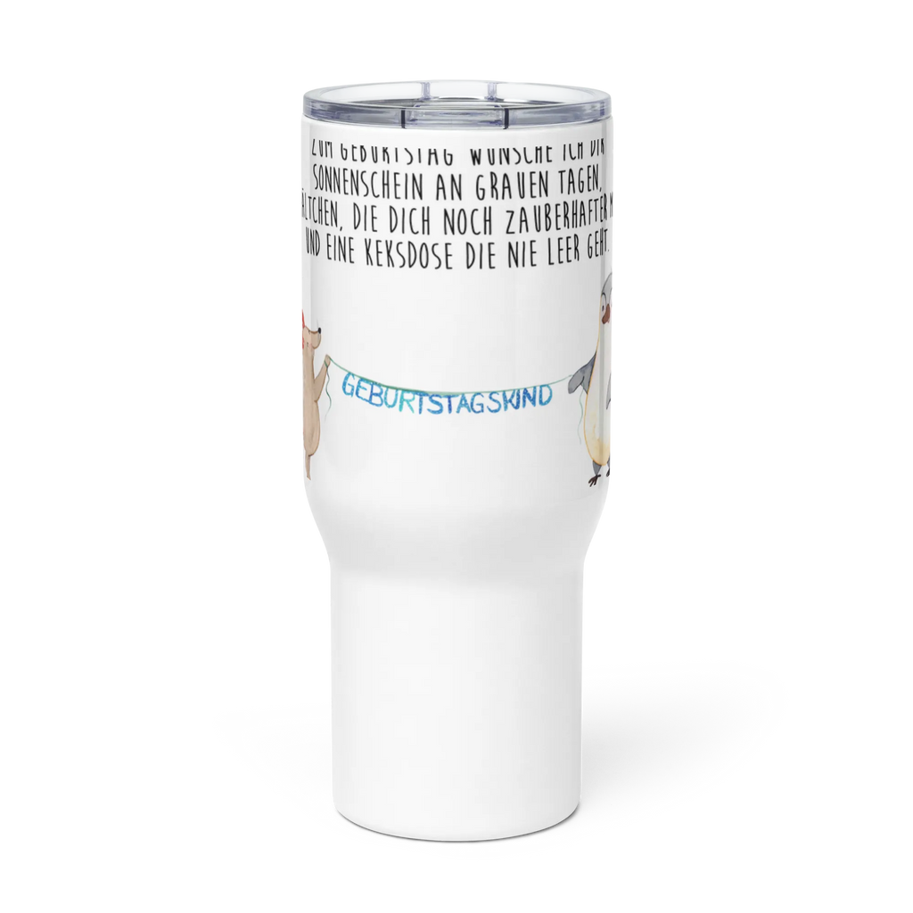 XXL thermal mug mouse penguin Birthday XL Reisetasse, XL Thermobecher, Jumbo Becher, Autobecher, Großer Thermobecher, Reisebecher, Geschenk, Geburtstag, Geburtstagsgeschenk, Maus, Geburtstagsfeier, Geburtstage, Pinguin, Happy Birthday