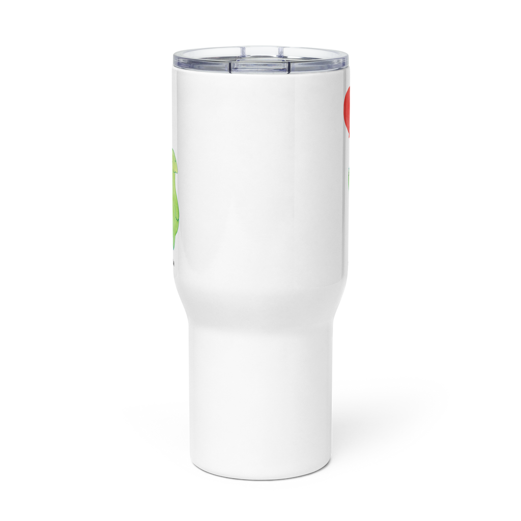 XXL thermal mug tortoise balloon Autobecher, XL Reisetasse, Reisebecher, Großer Thermobecher, Jumbo Becher, XL Thermobecher, Schildkröte, Schildkröten, Mutausbruch, Motivationsspruch, Motivation