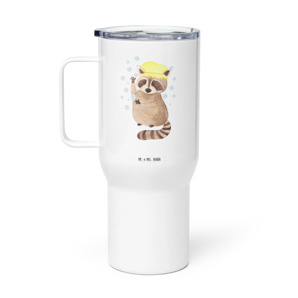 XXL thermal mug Raccoon Reisebecher, XL Reisetasse, XL Thermobecher, Großer Thermobecher, Autobecher, Jumbo Becher, Thermobecher, Tiermotive, Gute Laune, lustige Sprüche, Tiere, Plan, Tagträumen, Fröhlich, waschen, Seifenblasen, Waschbär