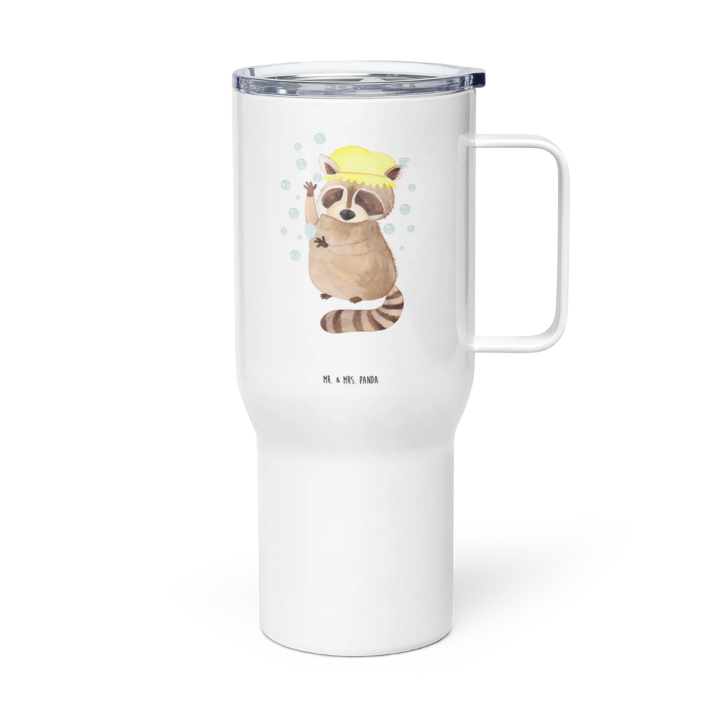 XXL thermal mug Raccoon Reisebecher, XL Reisetasse, XL Thermobecher, Großer Thermobecher, Autobecher, Jumbo Becher, Thermobecher, Tiermotive, Gute Laune, lustige Sprüche, Tiere, Plan, Tagträumen, Fröhlich, waschen, Seifenblasen, Waschbär