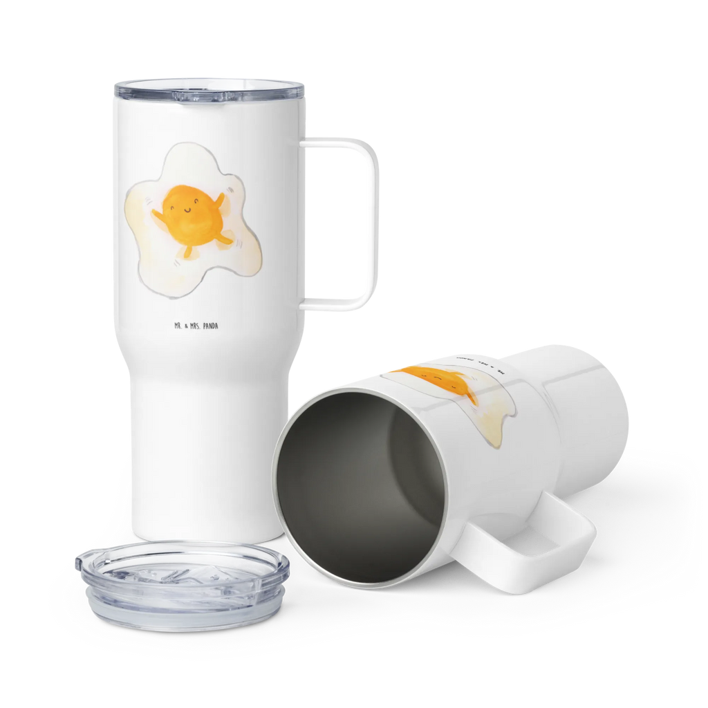 XXL thermal mug Fried egg egg XL Reisetasse, Jumbo Becher, XL Thermobecher, Thermobecher, Reisebecher, Großer Thermobecher, Autobecher, Tiermotive, Gute Laune, lustige Sprüche, Tiere, Tag, Spiegelei, Ei, Schön, Glücklich, Liebe