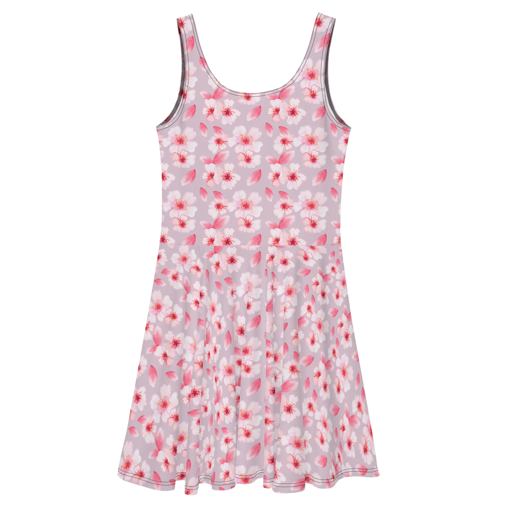Summer dress Cherry Blossoms Sea Sommerkleid, Kleid, Skaterkleid, Blütenmuster, Blumen, Kirschblüten, Blüten, Muster