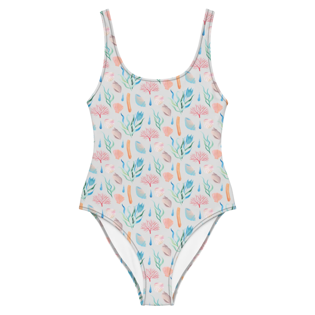Swimsuit Szum morza Wzór Luxus-Bademode, Badebekleidung, Swimsuit, Bademode, Rückenfreier Badeanzug, Badeanzug, Korallen, Strand, Maritim, Beach, Meer, Muster, Strand Motive, Muscheln