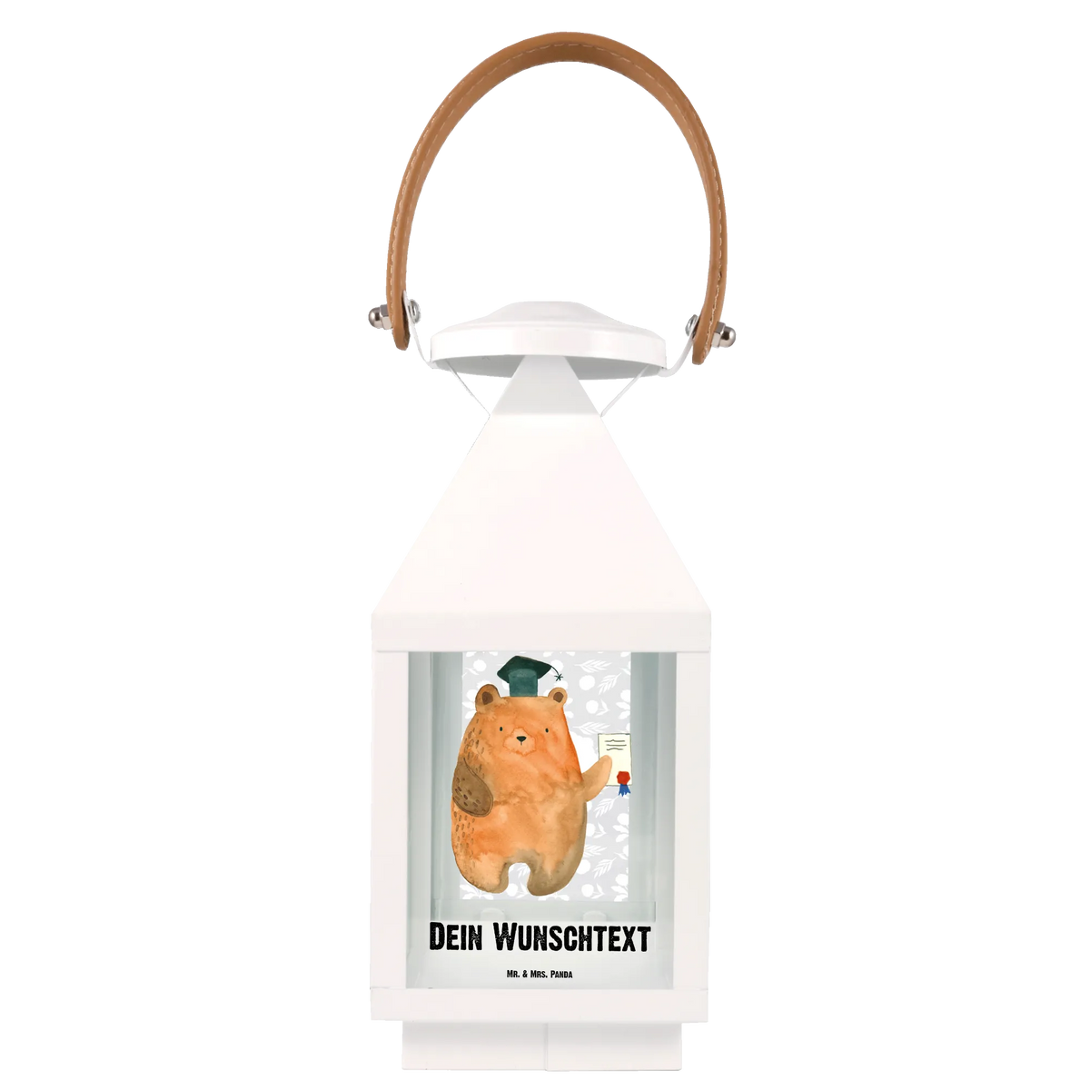 Personalized Decor Lantern bear Test cuddly toy, teddy bear, diploma, examination passed, examinations, degree, certificate